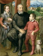Portrait of the artist's family, Minerva - Sofonisba Anguissola