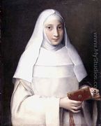 Portrait of the artist's sister in the garb of a nun - Sofonisba Anguissola
