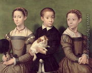 Two Sisters and a Brother of the Artist - Sofonisba Anguissola