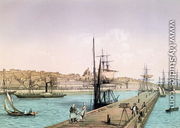 View of the Port of Boulogne, from a series entitled 'La France de Nos Jours', 1856 - Leon Auguste Asselineau