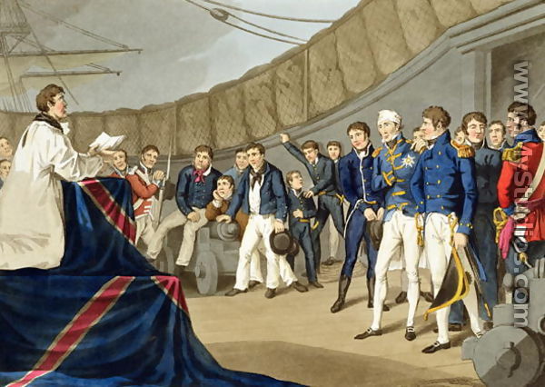 Sailors at Prayer on Board Lord Nelson