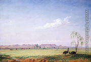 Emus on the Trap Plain - Thomas Baines