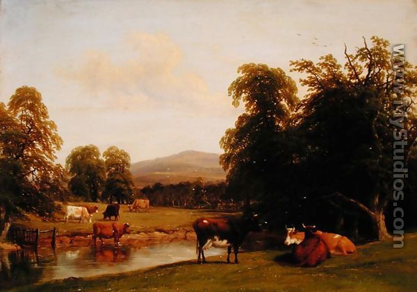 Scene at Enville 1852 - Hendrikus van den Sande Bakhuyzen