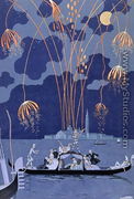 Fireworks in Venice, illustration for 'Fetes Galantes' - Georges Barbier