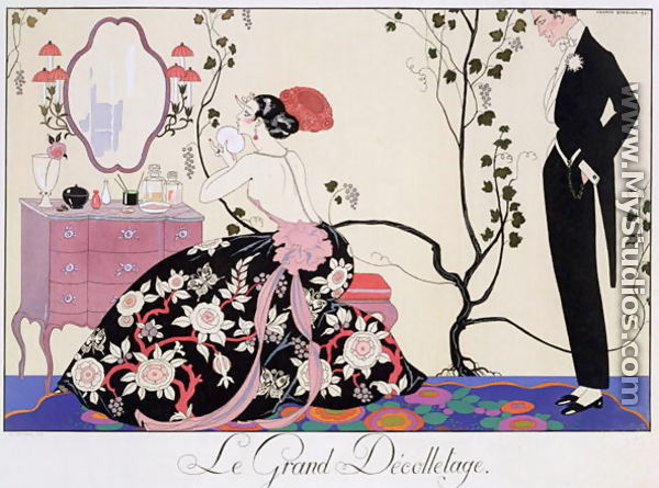 The Backless Dress 1920 - Georges Barbier