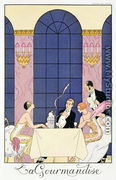 The Gourmands 1920-30 - Georges Barbier
