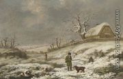 Snipe shooting in a winter landscape 1821 - James Barenger