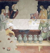 The Marriage at Cana, from a series of Scenes of the New Testament - Barna Da Siena