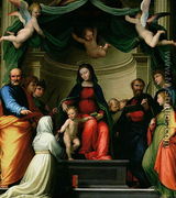 The Mystic Marriage of St. Catherine of Siena with Saints  1511 - Fra Bartolommeo della Porta