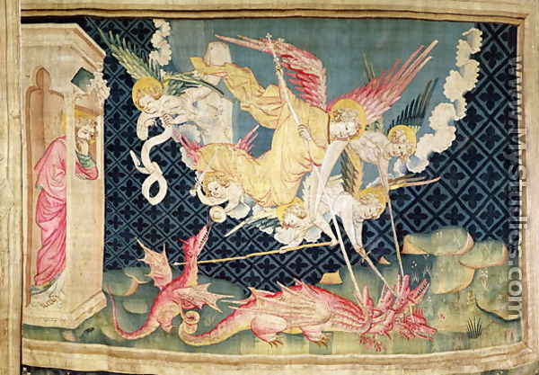 St. Michael and his angels fighting the dragon, no.36 from 
