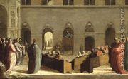 St. Bernadino preaching in the Campo in Siena  c.1528 - Domenico Beccafumi