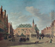 View of the Grote Markt in Haarlem - Gerrit Adriaensz Berckheyde