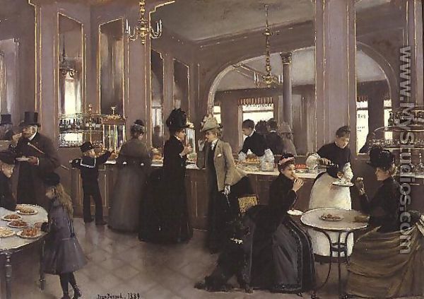 La Patisserie Gloppe, Champs Elysees, Paris 1889 - Jean-Georges Beraud