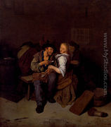 Couple amoureux dans un interieur - Cornelis (Pietersz.) Bega