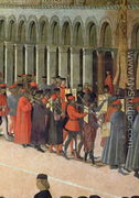 Musicians, detail from the Procession of the Cross in St. Mark's Square, 1496 - Gentile Bellini