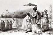 Lady taking a child to Baptism, from 'Voyage a Surinam', 1839 - Pierre J. Benoit