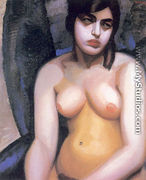 Nude Blue Background, 1923 - Tamara de Lempicka