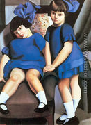 Two Little Girls with Ribbons, 1925 - Tamara de Lempicka