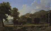 Cavaliers sur un pont dans un paysage italianisant 1812 - Jean-Victor Bertin