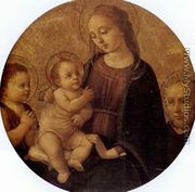 The holy familiy with the infant Saint John - Biagio D'Antonio