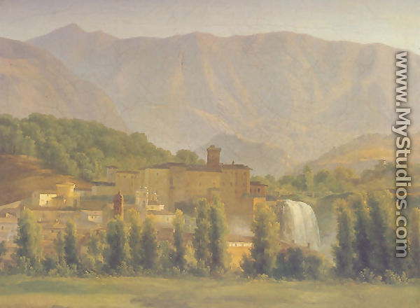 View of the Isola di Sora 1789 - Jean-Joseph-Xavier Bidauld