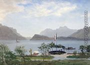 Lakeshore In Northern Italy,  c 1855 - Albert Bierstadt