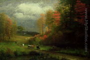 Rainy Day in Autumn, Massachusetts, 1857 - Albert Bierstadt