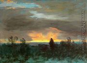 Sunset -Landscape - Albert Bierstadt