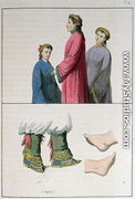 The feet of Chinese women, illustration from 'Le Costume Ancien et Moderne'  1819 - Giovanni Bigatti