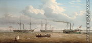 Three Paddle-Steamers, 'Kingston', 'Prince Frederick' and 'Calder' of Selby in Hull Roads, c.1823 - Thomas A. Binks