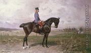 Emperor Franz Joseph I on his Austrian horse, 1898 - Julius von Blaas