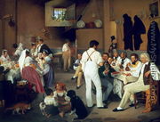 Danish artists at the Osteria la Gonsola, Rome 1837 - Ditlev Conrad Blunck