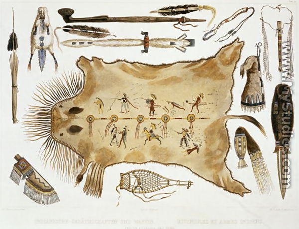 Indian Utensils and Arms, plate 21 from Volume 2 of 