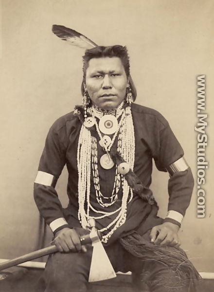 A Native American Indian c.1880-90 - Roland Napoleon Bonaparte