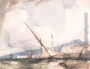Shipping off Genoa - Richard Parkes Bonington