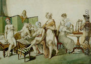 Le lever des ouvrieres en linge 1803 - Jean Francois Bosio