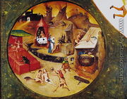 Tabletop of the Seven Deadly Sins and the Four Last Things (detail of Hell) c.1480 - Hieronymous Bosch