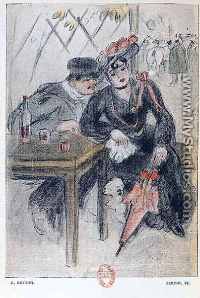 A Prostitute and her Client, illustration from 
