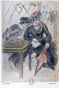 A Prostitute and her Client, illustration from 'La Maison Philibert' - Georges Bottini