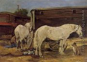 Gypsy Horses c.1885-90 - Eugène Boudin
