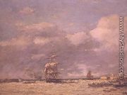 L'Entree du Port de Havre - Eugène Boudin