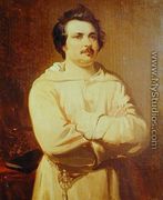 Honore de Balzac in his Monk's Habit, 1829 - Louis Boulanger