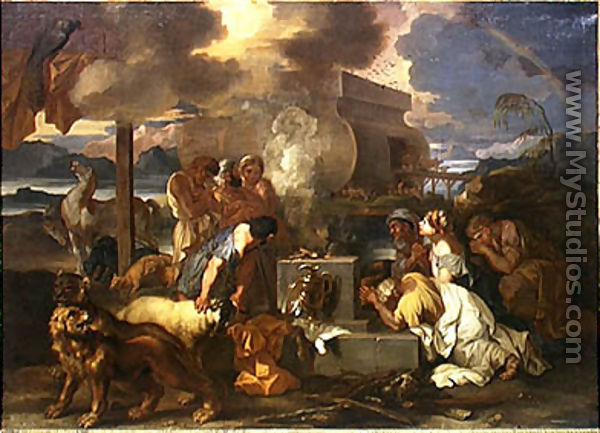 The Sacrifice of Noah, c.1640 - Sébastien Bourdon