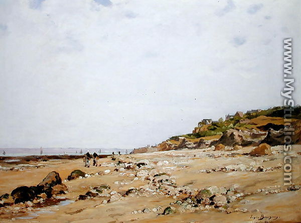 The Beach at Villerville, 1887 - Eugene Bourgeois