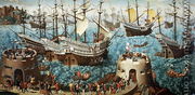 Embarkation of Henry VIII on Board the Henry Grace a Dieu in 1520 - Friedrich Bouterwek