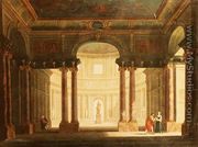 Elegant Figures in a Palladian Interior - George Price Boyce