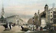 Entry to the Strand from Charing Cross, from 'London As It Is', 1842 - Thomas Shotter Boys