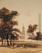 The Church of St Alphage from the Park, Greenwich, 1831 - Thomas Shotter Boys