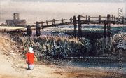 The Footbridge (Landscape with Red Cloak) - Thomas Shotter Boys