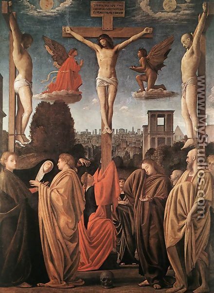 The Crucifixion - (Bartolomeo Suardi) Bramantino